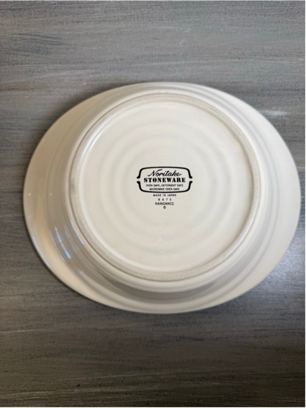 vintage Noritake Stoneware Raindance (Pattern #8675) gravy boat underplate bowl - Picture 6 of 11